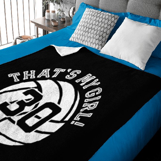 30 Volleyball Player That'S My Cheer Mom Dad Team Baby Blankets