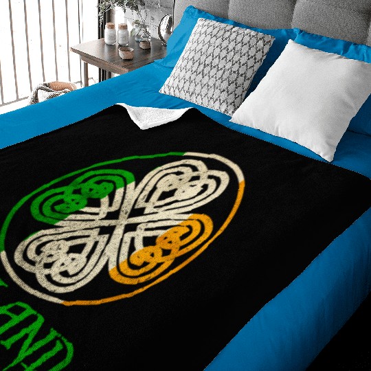 Celtic Knot Clover Ireland St Paddys Day Irish 202 Baby Blankets