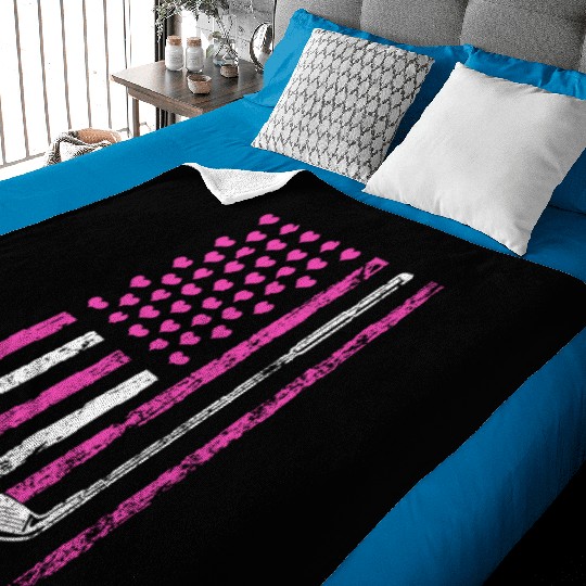 American Sports Flag Sporty Golf Club Mother's Day Baby Blankets