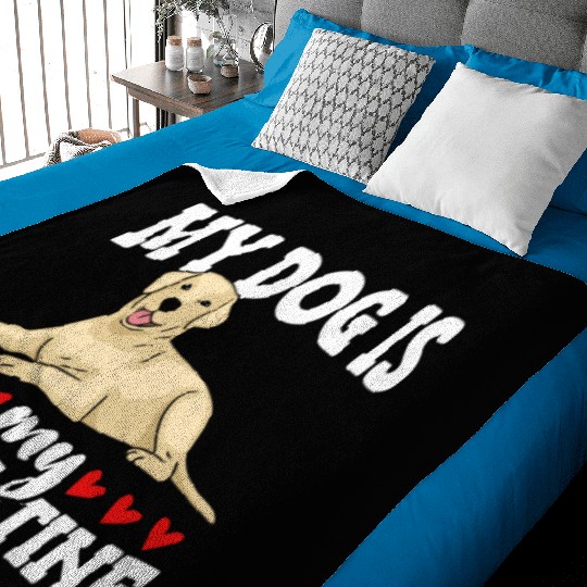 My Dog Is My Valentine Date Cute Doggy Baby Blankets
