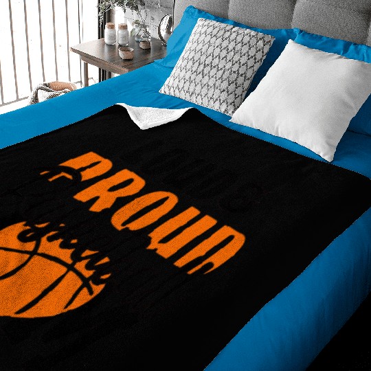 Loud Proud Basketball Mom Baby Blankets