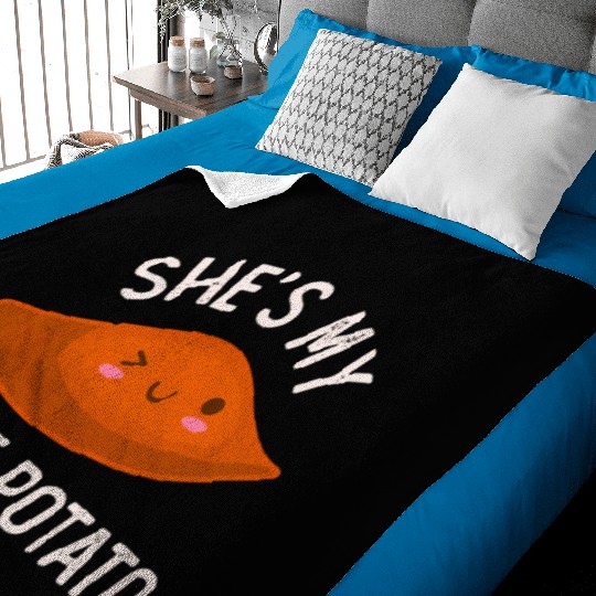 She'S My Sweet Potato I Yam Thanksgiving Baby Blankets