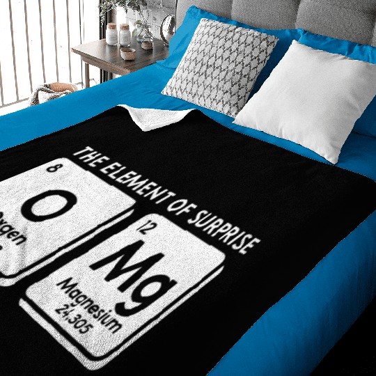 Periodic Table Omg The Element Of Surprise Science Baby Blankets