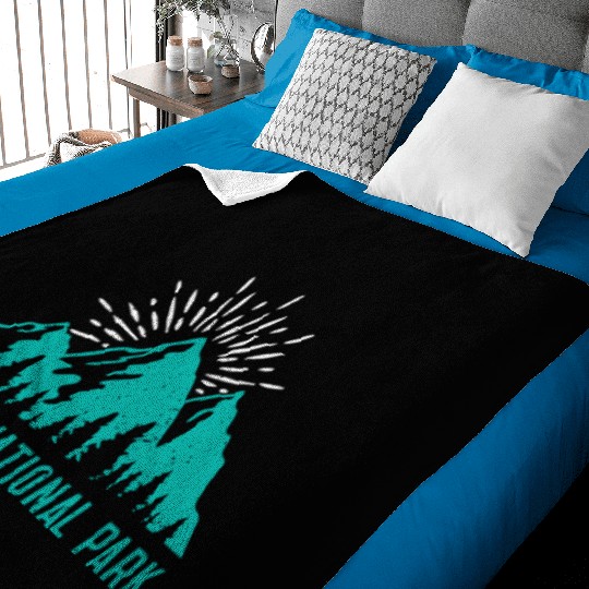 Glacier National Park Mountaineers Mountain lover Baby Blankets