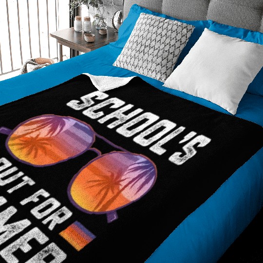 Last Day Of School Schools Out For Summer Teacher Baby Blankets