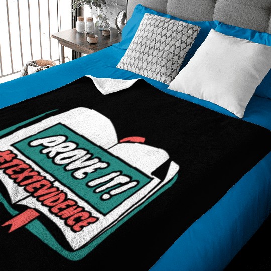 Reading Teacher Prove It Text Evidence Baby Blankets