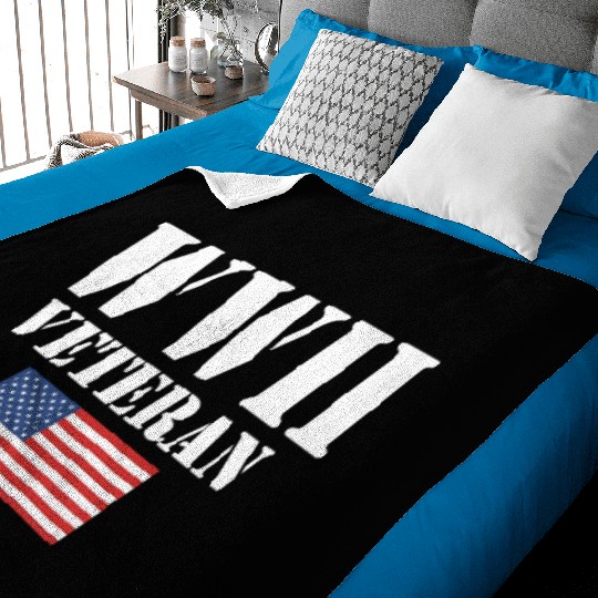 American Patriot Wwii Veteran Military World War 2 Baby Blankets