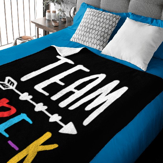 Team Pre-K Teacher Back To School Baby Blankets