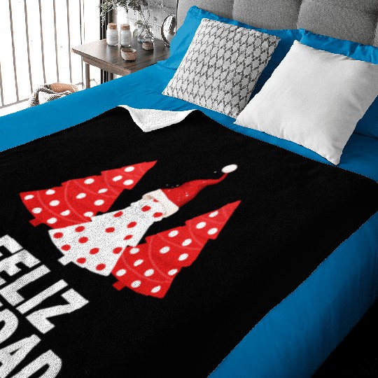 Merry Peruvian Tree Peru Flag Feliz Navidad Baby Blankets