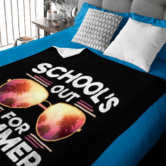 Last Day Of School Schools Out For Summer Teacher Baby Blankets