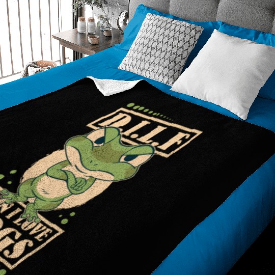 Damn I Love Frogs Baby Blankets