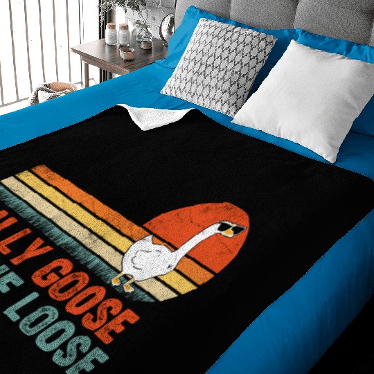 Silly Goose On The Loose Saying Baby Blankets