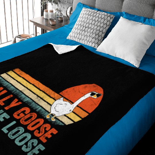 Silly Goose On The Loose Saying Baby Blankets