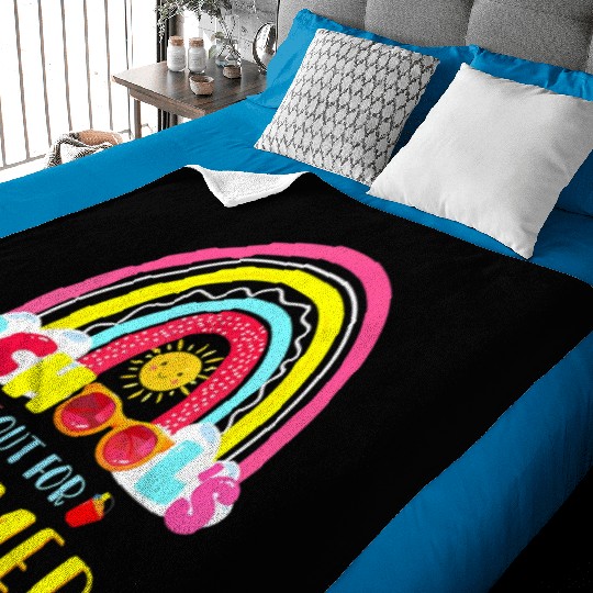 Last Day Of School Schools Out For Summer Teacher Baby Blankets