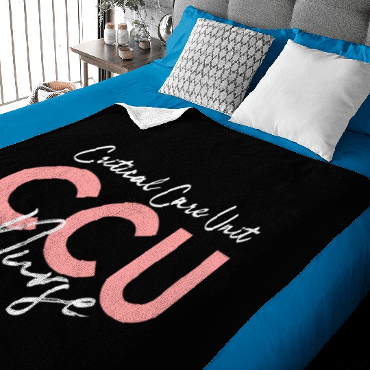 Critical Care Unity Ccu Nurse Emergency Room Nurse Baby Blankets