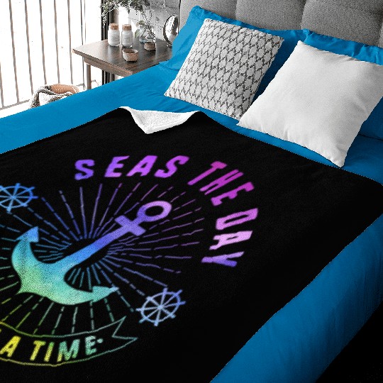 Cruise Seas The Day Family Vacation Baby Blankets