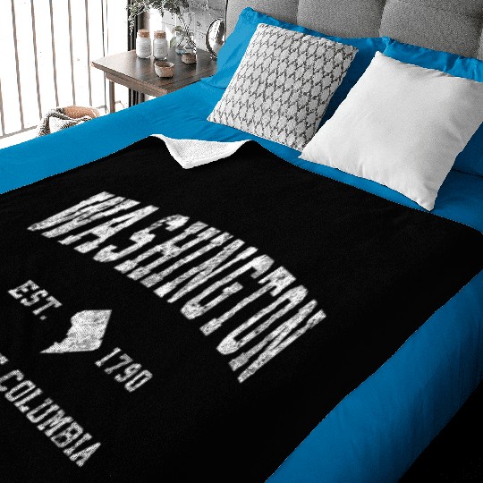 Washington Dc Athletic Sports Baby Blankets