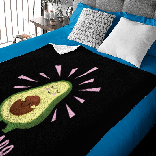 Mamacado Pregnant Mom Avocado Baby Baby Blankets