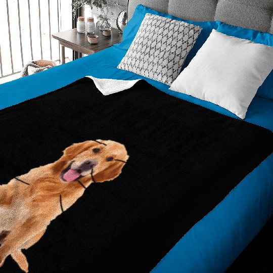 Anatomy Of A Golden Retriever Dog Mom Dad Baby Blankets