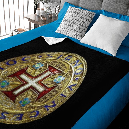 In hoc signo vinces royal style Baby Blankets
