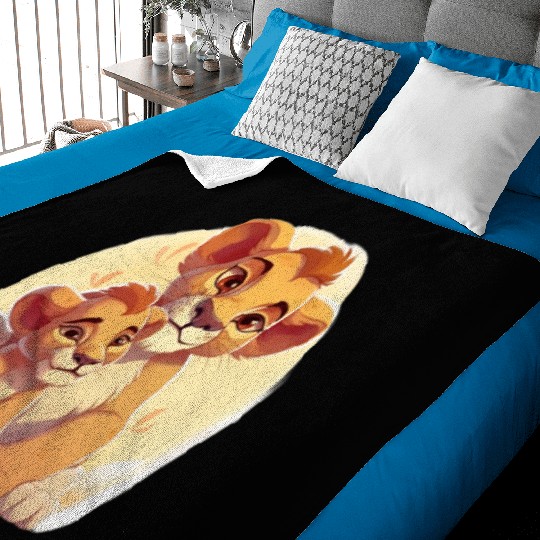 Lions cartoon Baby Blankets