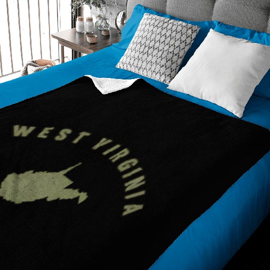 Wv Home State Mens Sports West Virginia Baby Blankets