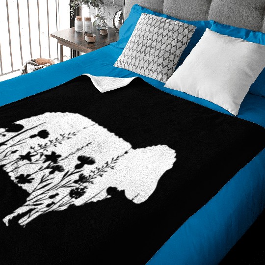 Sheep Whisperer Flower Funny Farming Farm Animal Baby Blankets