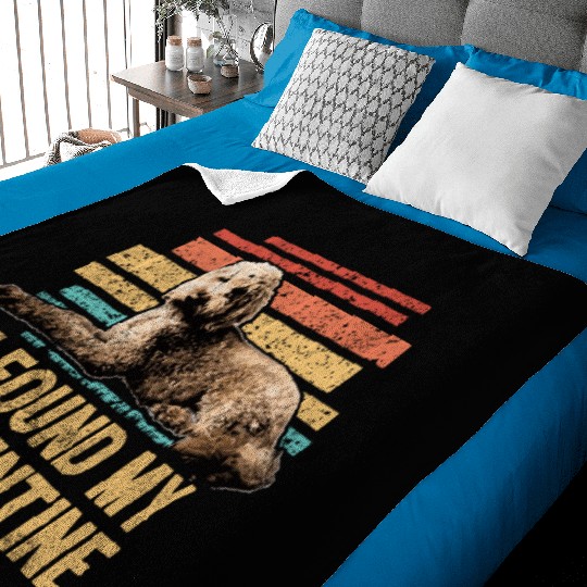 Retro Goldendoodle Dog Mom Doodle Dad Vintage Dog Baby Blankets