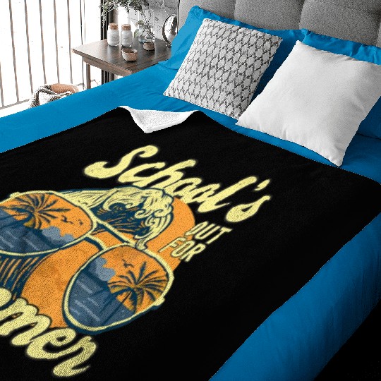 Schools Out For Summer For Teacher Cool Last Day V Baby Blankets