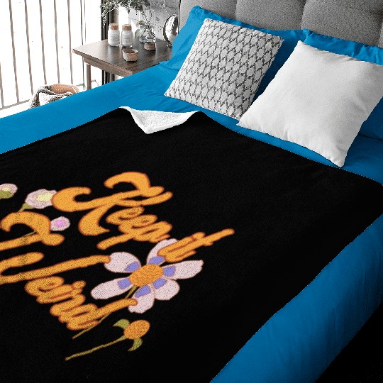 Keep It Weird Baby Blankets