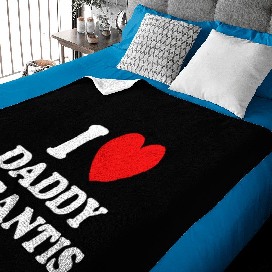 I Love Daddy Desantis Baby Blankets