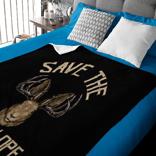 Save The Jackalope For Jackalope Fans Baby Blankets