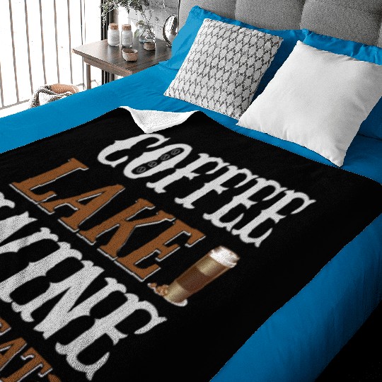 Coffee Lake Wine Repeat Baby Blankets