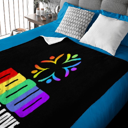 Love is Love Baby Blankets LGBTQ Pride Rainbow Flag Proud