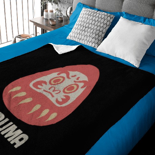 Daruma Doll Japan Zen Buddhism Daruma Baby Blankets