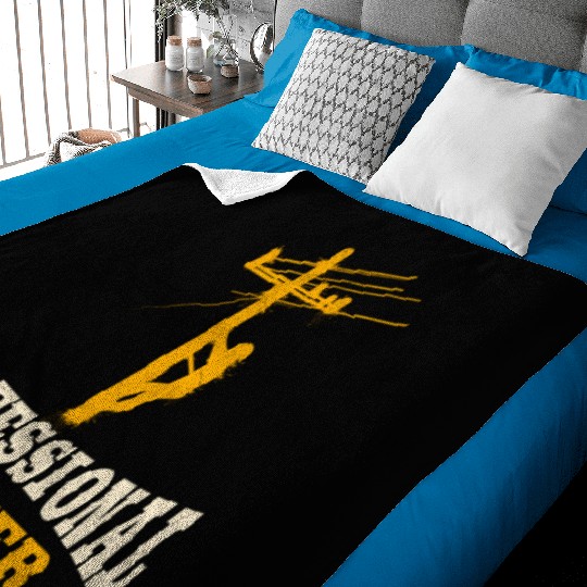 Lineman Line Worker Professional Hooker Baby Blankets