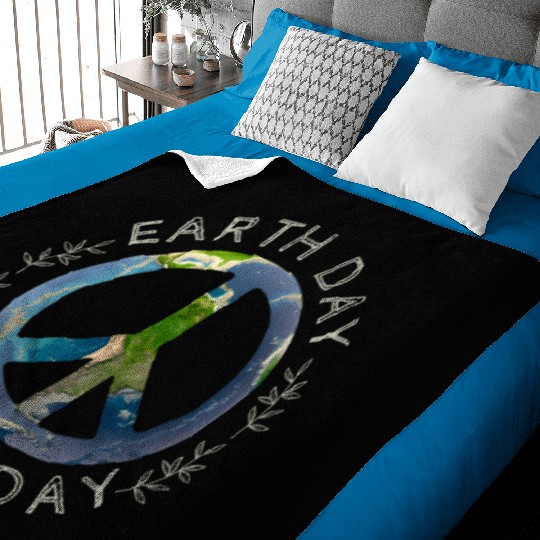 Earth Day Everyday World Global Peace On Earth Baby Blankets