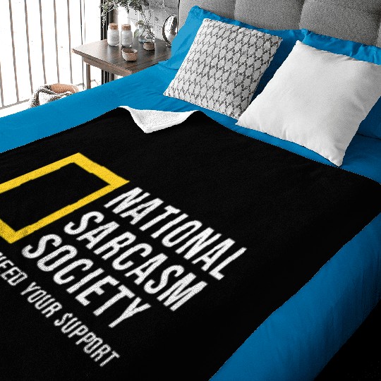 National Sarcasm Society Baby Blankets