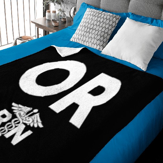 Operating Room Registered Nurse Hotal Rn Staff Baby Blankets