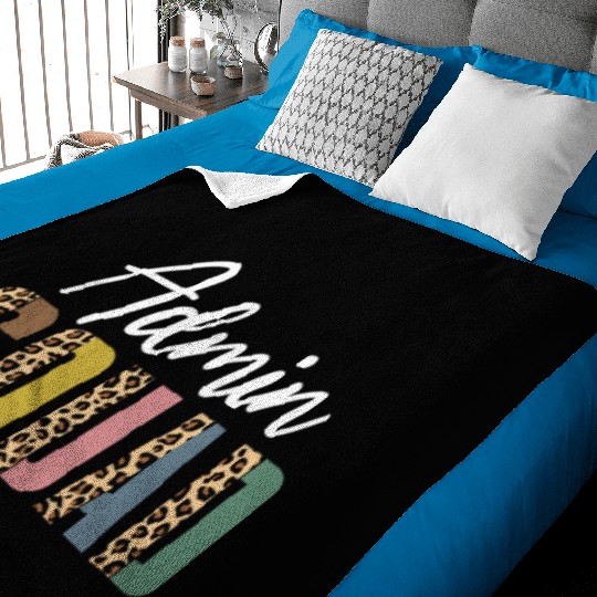 Admin Squad Leopard Pattern Baby Blankets