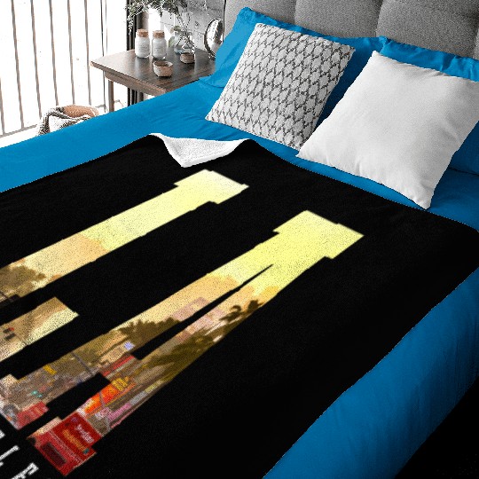 Los Angeles La yline California La Baby Blankets
