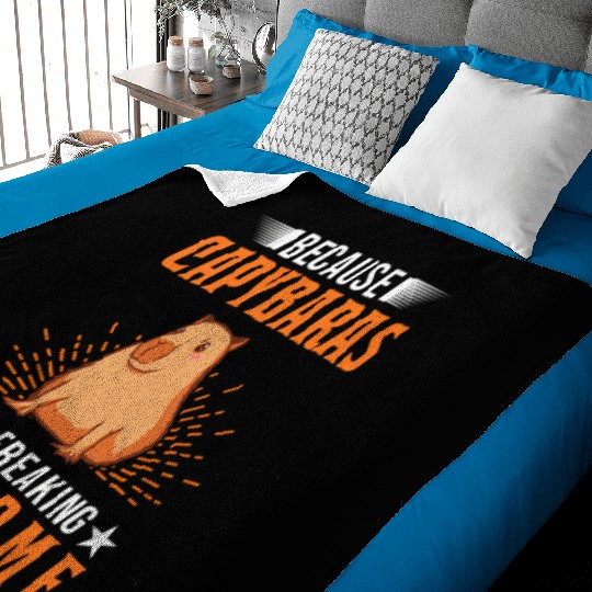 Because Capybaras Are Freaking Awesome Capybara Baby Blankets