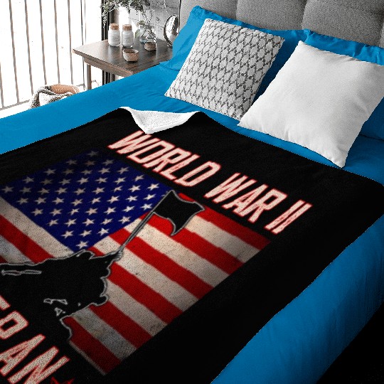 American Patriot Wwii Veteran Military World War Baby Blankets