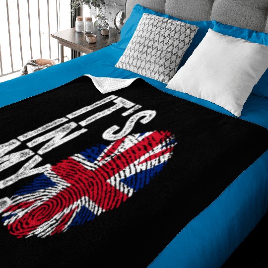 It'S In My Dna Uk Union Jack England Flag Eu Baby Blankets