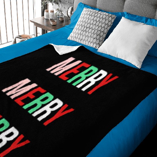 Merry Merry Merry Baby Blankets