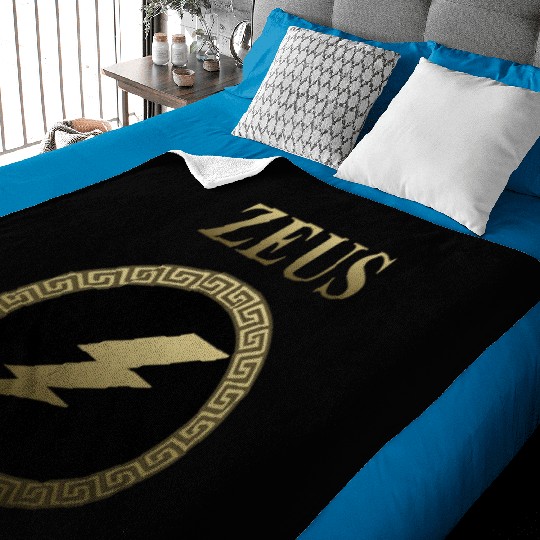 Zeus Ancient Greek God Thunderbolt Baby Blankets
