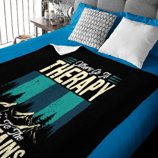 Mountain love Therapy Mountains Wanderlust Baby Blankets