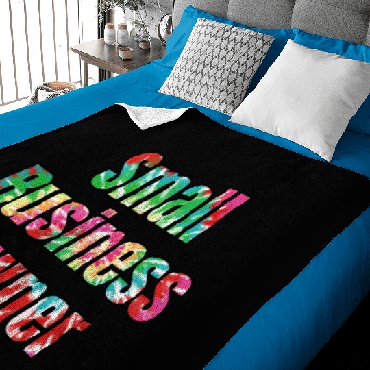 Small Business Owner tie dye Baby Blankets