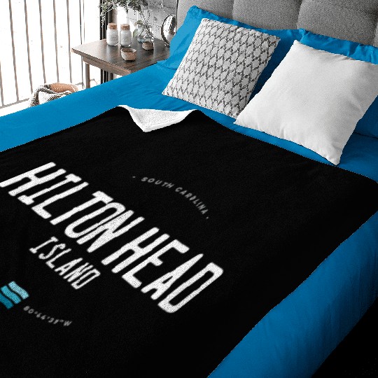 Hilton Head Island South Carolina Beach Waves Baby Blankets