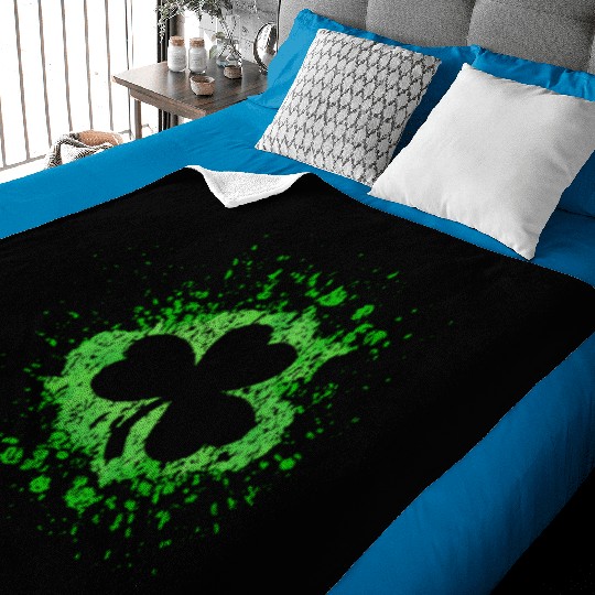 2-Sided Erin Go Bragh Shamrock Celtic Knot And Baby Blankets